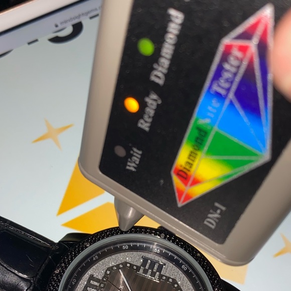 REAL diamond classy custom made watch not CZ not moissanite best gift huge sale - Picture 3 of 4